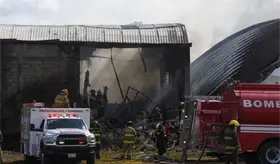 Desplome de aeronave en Toluca, habr&iacute;a sido por un "falla t&eacute;cnica": Sheinbaum