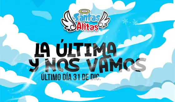 &iexcl;Otro cierre! Santas Alitas anuncia que el 31 de diciembre bajan cortinas