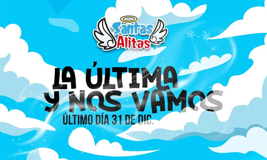 ¡Otro cierre! Santas Alitas anuncia que el 31 de diciembre bajan cortinas