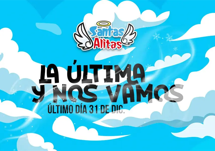 &iexcl;Otro cierre! Santas Alitas anuncia que el 31 de diciembre bajan cortinas