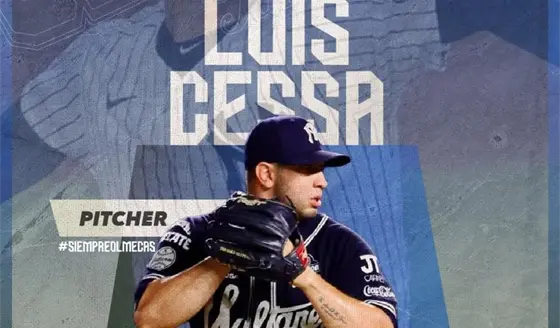 Luis Cessa llega a reforzar staff de abridores de Olmecas de Tabasco