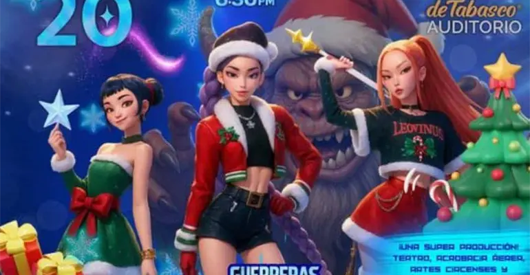 Guerreras K-Pop tendr&aacute;n &acute;Misi&oacute;n Navidad&acute; en Villahermosa