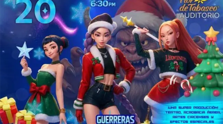 Guerreras K-Pop tendr&aacute;n &acute;Misi&oacute;n Navidad&acute; en Villahermosa