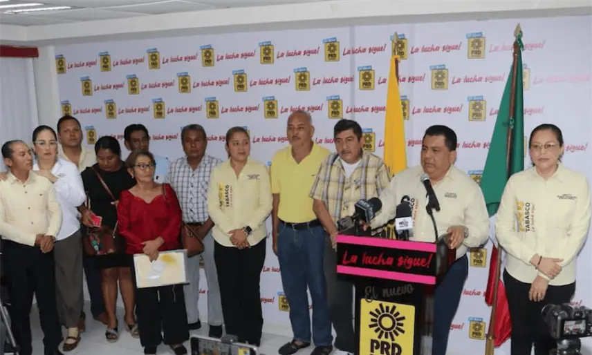 Falso que Morena se vaya a llevar carro completo en 2027: PRD Tabasco