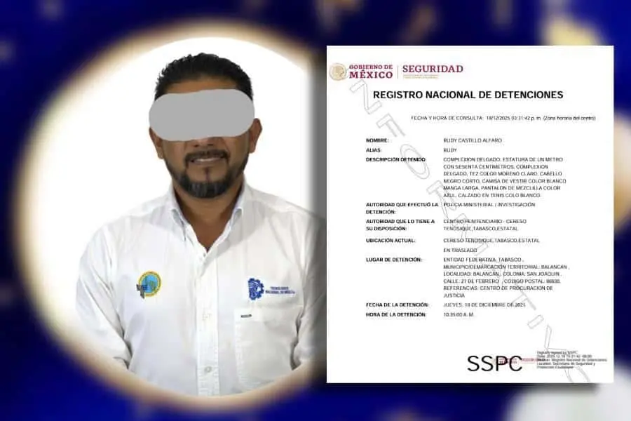 Detienen a profesor del Tec de Los Ríos acusado de acoso sexual Detienen a profesor del Tec de Los Ríos acusado de acoso sexual