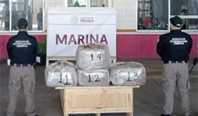 Marina asegura en puerto de Veracruz 96 kilos de droga conocida como DMT