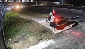 Robo a mujer en la Villahermosa-C&aacute;rdenas queda grabado en c&aacute;mara de seguridad