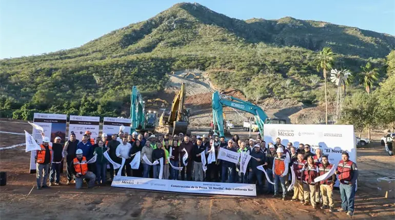 Dan banderazo de inicio a construcci&oacute;n de presa &acute;El Novillo&acute; en BCS