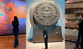 F&aacute;tima Bosch visita el Museo Nacional de Antropolog&iacute;a en la CDMX