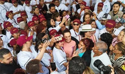 Recorridos de Sheinbaum en 2025 son equivalentes a dar 8 vueltas a la tierra