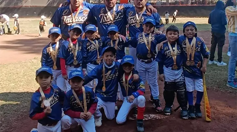 Tabasco se corona campe&oacute;n en el Torneo Infantil de Beisbol "El Pavo Pelotero" tras vencer a Monterrey en la gran final