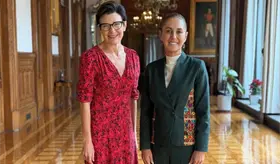 Sheinbaum se re&uacute;ne con CEO de Citi; dialogan sobre las "buenas perspectivas econ&oacute;micas" de M&eacute;xico
