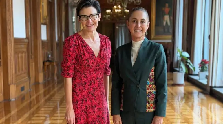 Sheinbaum se re&uacute;ne con CEO de Citi; dialogan sobre las "buenas perspectivas econ&oacute;micas" de M&eacute;xico