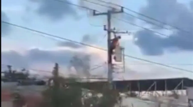 Termina electrocutado cuando hu&iacute;a de la polic&iacute;a en Nuevo Le&oacute;n