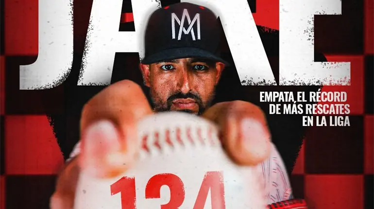 Jake S&aacute;nchez empata r&eacute;cord de salvamentos en Liga Mexicana del Pac&iacute;fico