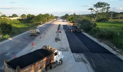 Avance del 98% lleva la ampliaci&oacute;n de la Macuspana–Esc&aacute;rcega: Comunicaciones y Transportes