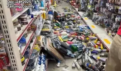 Terremoto de 6.1 sacude Taiw&aacute;n en v&iacute;speras de Nochebuena