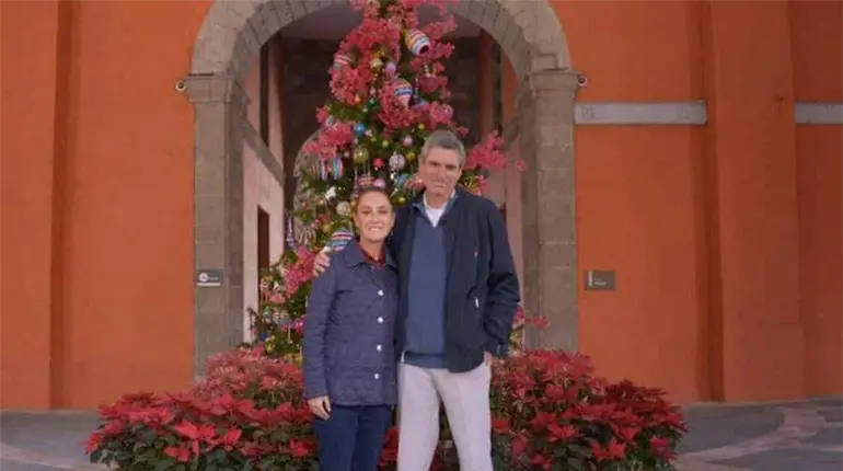Sheinbaum desea feliz Navidad a las familias mexicanas