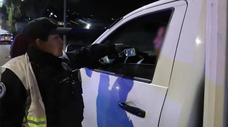 Caen 850 conductores durante alcohol&iacute;metro en la CDMX