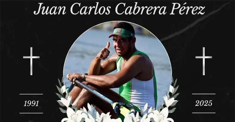 Fallece a los 34 a&ntilde;os remero ol&iacute;mpico mexicano, Juan Carlos Cabrera