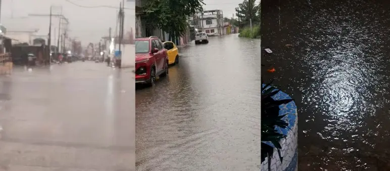 Lluvias ahora dejan anegaciones en Macuspana; piden evitar zonas afectadas