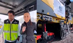 Presume Sheinbaum compra de 30 trenes de repavimentaci&oacute;n en 2025