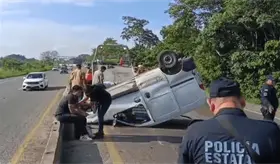 Se registran 3 accidentes en carreteras de Centro