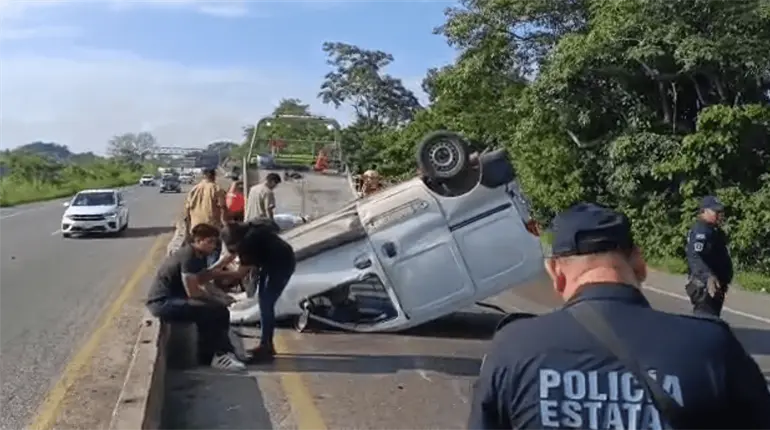 Se registran 3 accidentes en carreteras de Centro
