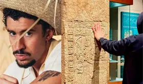 INAH llam&oacute; la atenci&oacute;n a Bad Bunny por tocar Estela prehisp&aacute;nica en Museo Nacional de Antropolog&iacute;a