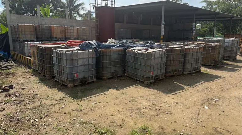 Decomisan 70 mil litros de hidrocarburo durante cateo en Jalpa