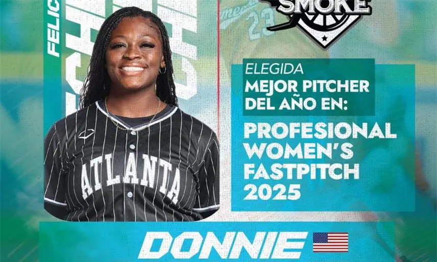 Donnie Gobourne, refuerzo de Las Olmecas, mejor pitcher del año en la Profesional Women´s Fastpitch