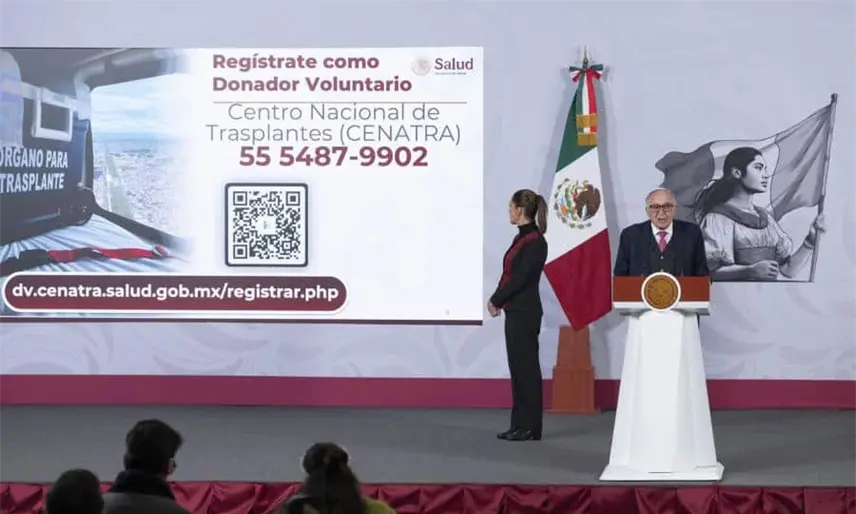 Plantea Sheinbaum "credencialización" para donantes de órganos