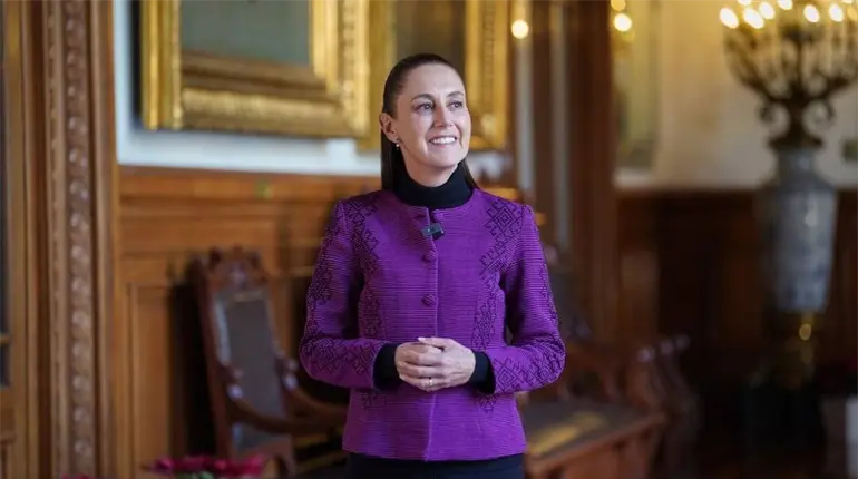 Sheinbaum desea salud y bienestar a familias mexicanas en mensaje de A&ntilde;o Nuevo