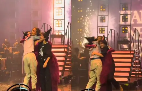 JLO sorprende con emotiva aparici&oacute;n junto a sus hijos sobre el escenario de su residencia en Vegas