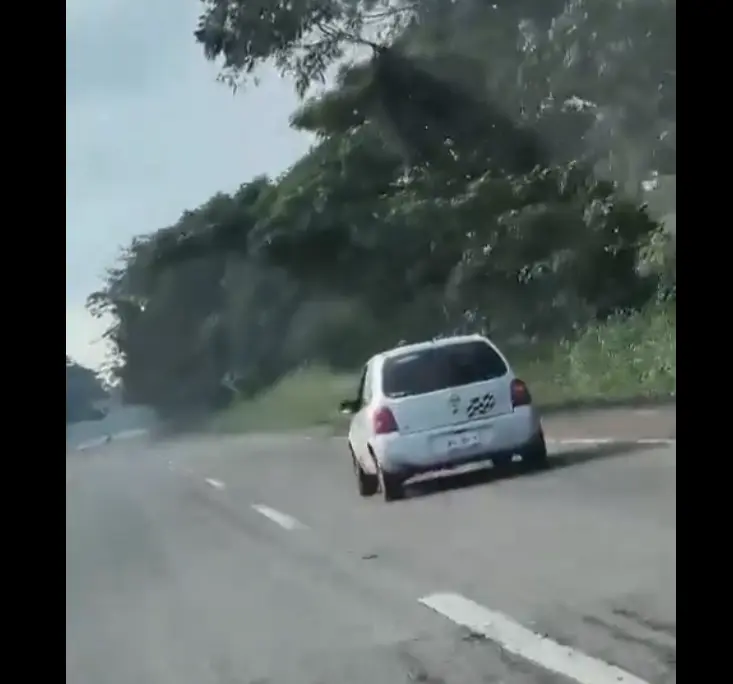 Captan a conductor zigzagueando peligrosamente en la carretera Huimanguillo –C&aacute;rdenas