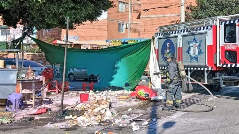 Explosi&oacute;n en puesto de comida en Puebla deja 17 heridos