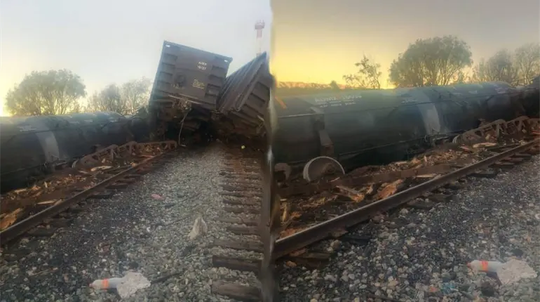 Nuevo descarrilamiento ferroviario, ahora en Nogales, Sonora