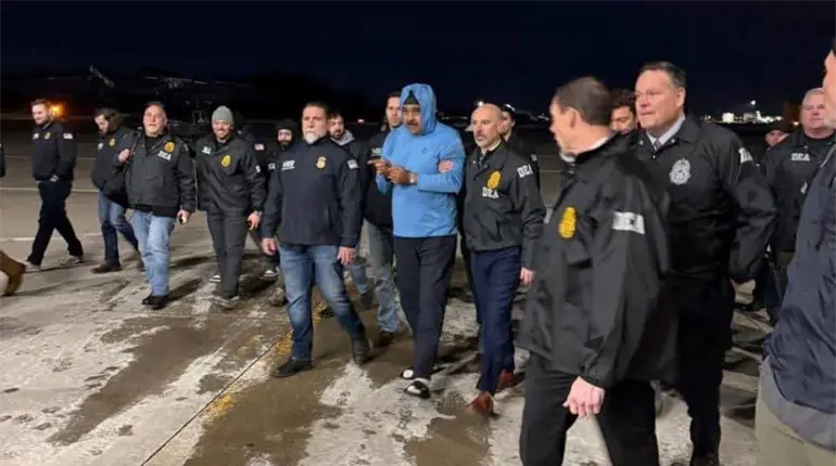 "Good night, happy new year", primeras palabras de Maduro al llegar a NY