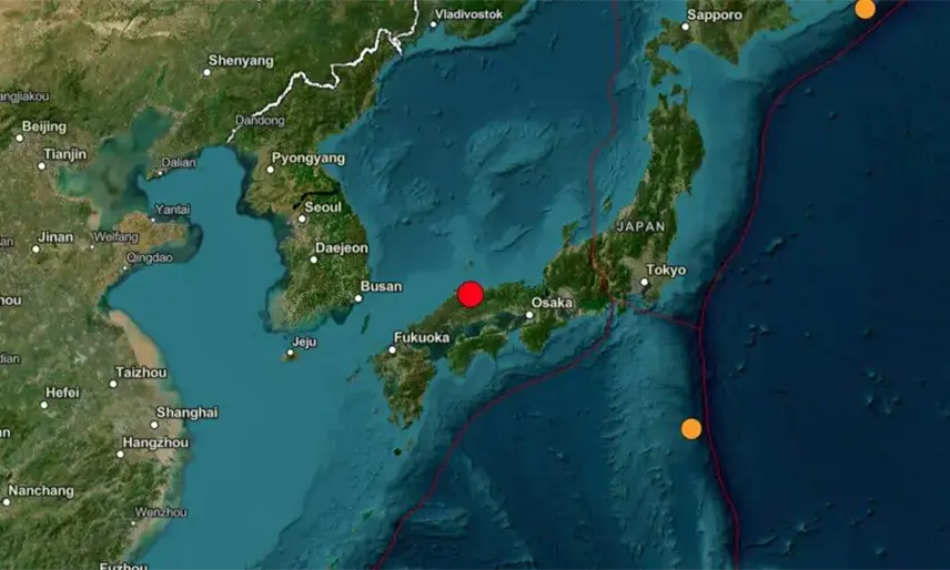 Sismo de magnitud 6.2 sacude Japón, sin riesgo de tsunami