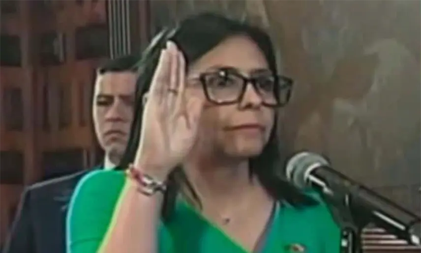 Vengo con dolor: Delcy Rodríguez toma protesta como presidenta encargada de Venezuela