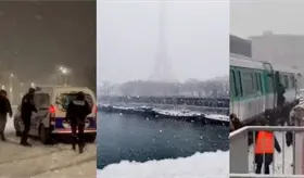 Activan alerta naranja en Francia por nieve