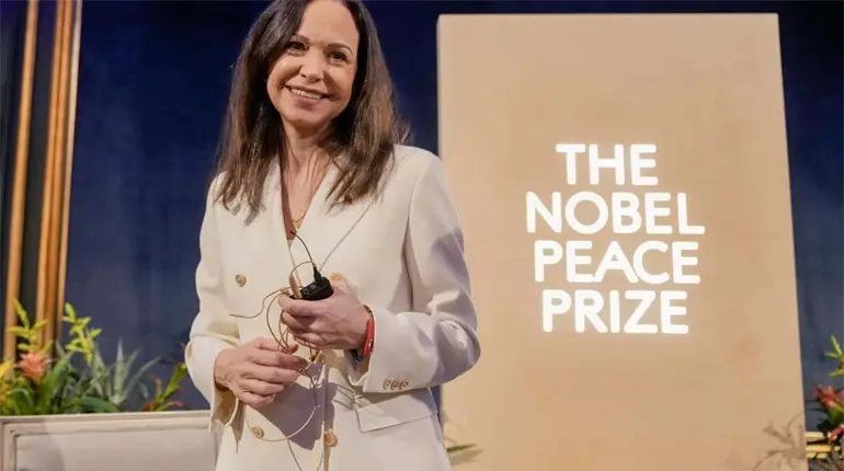 Premio Nobel no se puede transferir, aclara instituto a Machado, ante intenci&oacute;n de compartirlo con Trump