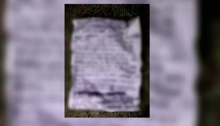 Dejan mensaje de amenaza en ranchería Buena Vista de Macuspana