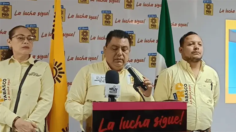 All&aacute; ellos si no los toman en cuenta: PRD Tabasco a Morena sobre propuesta que presentar&aacute;n al gobierno