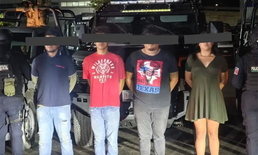 Detienen a 4 personas por extorsión, secuestro y narcomenudeo en Cárdenas