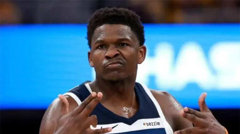 Anthony Edwards, tercer jugador m&aacute;s joven en llegar a 10 mil puntos en NBA