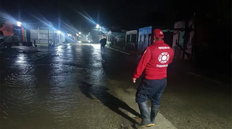 &iexcl;Sin afectaciones por Frente Fr&iacute;o 27 en Tabasco!, reporta Gobierno Estatal saldo blanco por dos d&iacute;as de lluvias