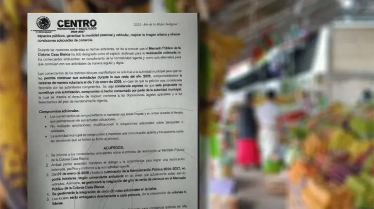 "No es hecho consumado", dice minuta firmada entre ambulantes y Centro, sobre gesti&oacute;n para venta de c&aacute;rnicos