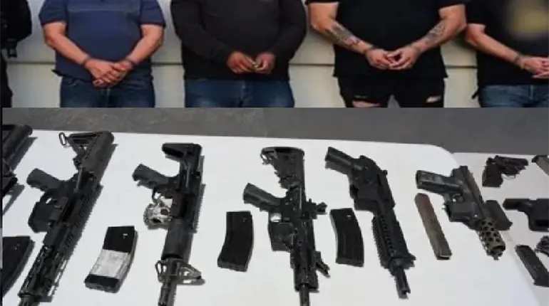 Vinculan a proceso a 5 detenidos con armas en Macuspana