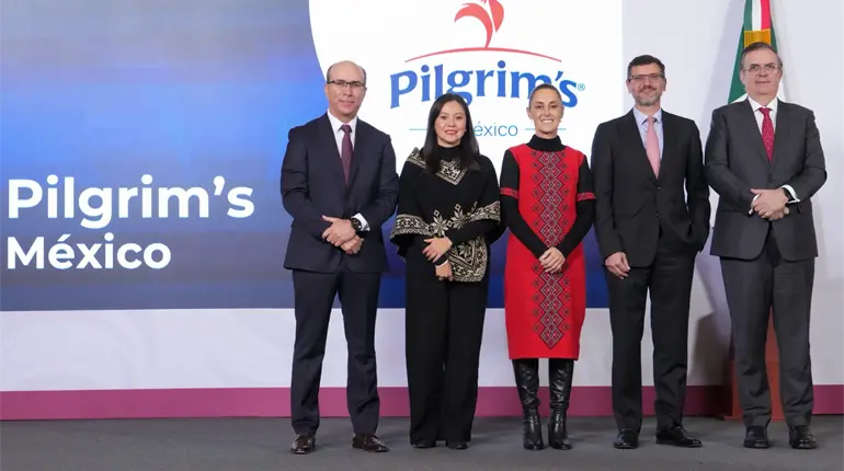 Pilgrim&acute;s anuncia inversi&oacute;n de 1,300 mdd en M&eacute;xico; beneficiar&aacute; a Veracruz, Campeche y Yucat&aacute;n